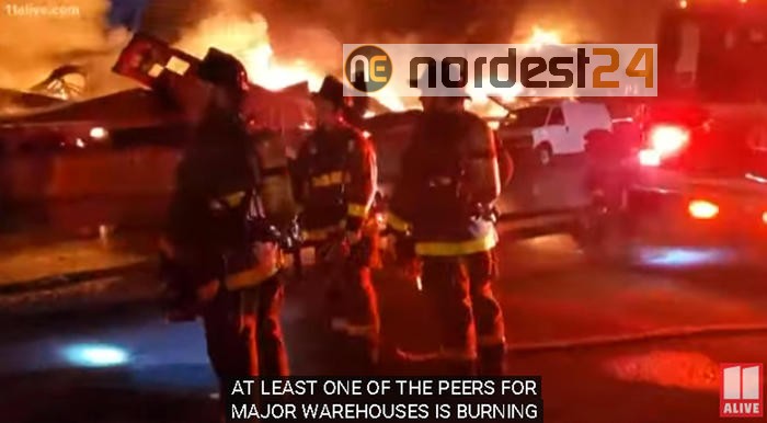 Grande incendio al molo di San Francisco
