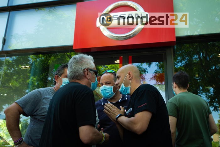 Barcellona, protesta operai Nissan