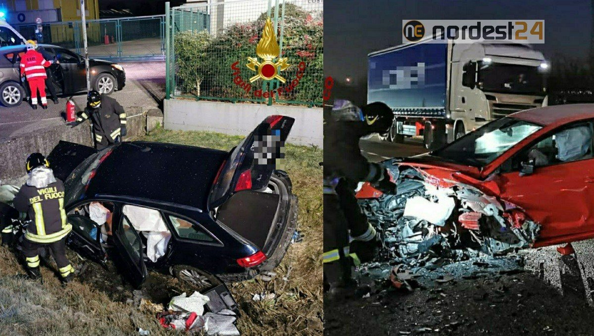 Incidente A Fiume Veneto Scontro Frontale Coinvolte 3 Auto Nordest24