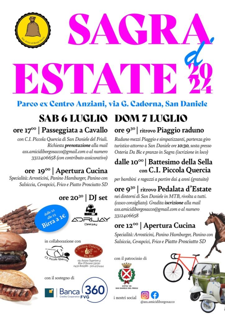 Sagra d’Estate 2024 a San Daniele del Friuli (UD)