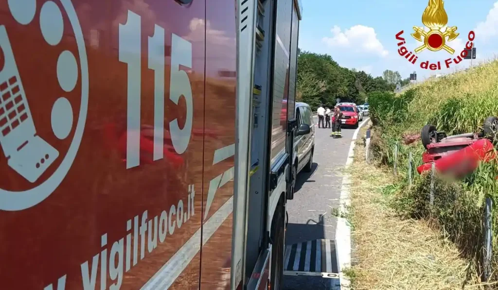 incidente lungo la tangenziale ovest