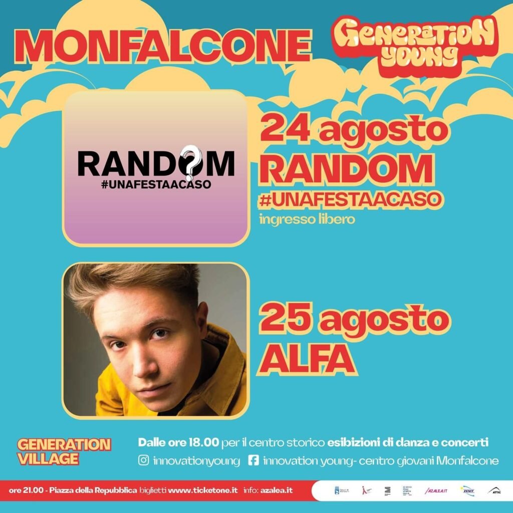 Generation Young Festival e concerto di Alfa