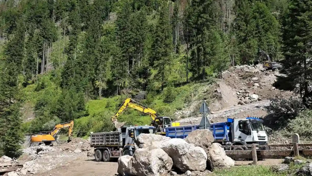 Frana a Sappada, lavori a tempo record