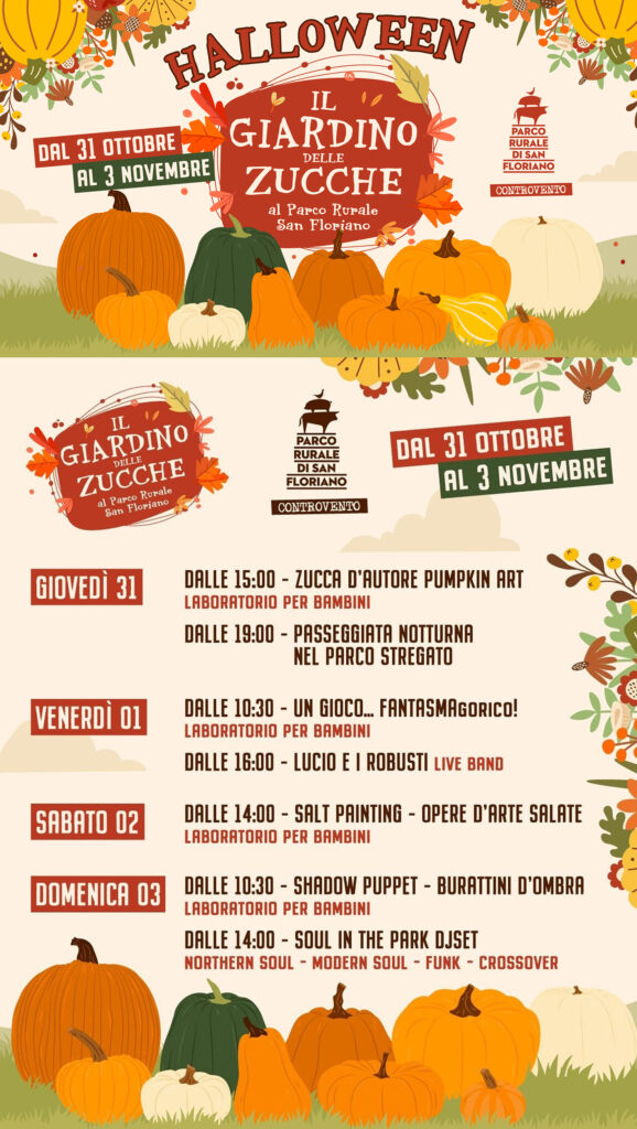 Giardino delle zucche al Parco San Floriano