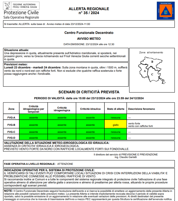 Nuova allerta meteo