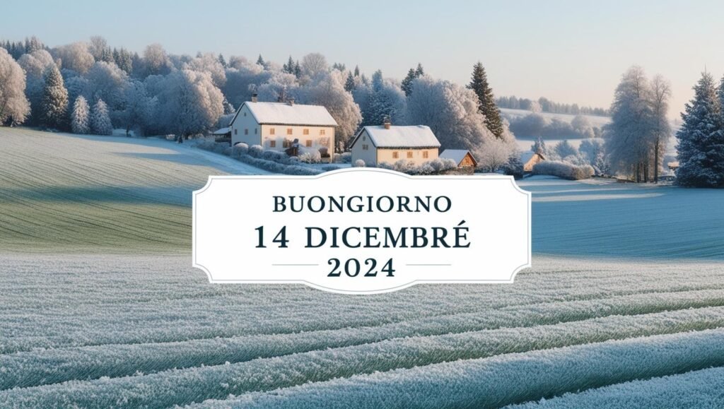 Buongiorno sabato 14 dicembre 2024: le frasi ed immagini