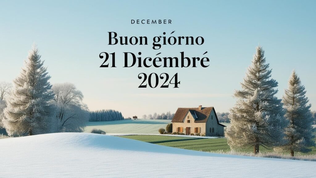 Frasi ed immagini di Buongiorno del 21 dicembre 2024