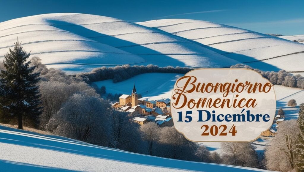 Frasi e immagini di Buongiorno, Domenica 15 dicembre 2024