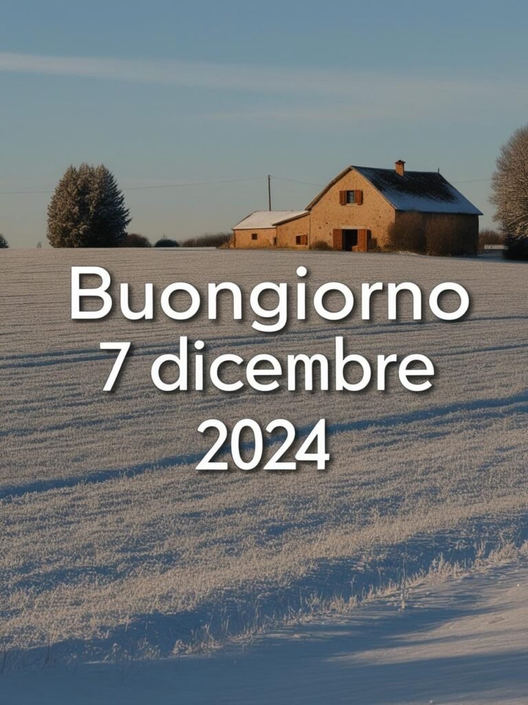 Le migliori frasi e immagini di buongiorno per il 7 dicembre