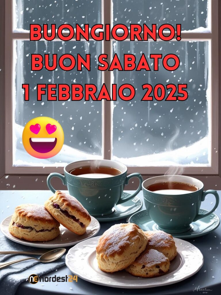 Immagini e frasi di Buongiorno per Sabato 1 Febbraio 2025