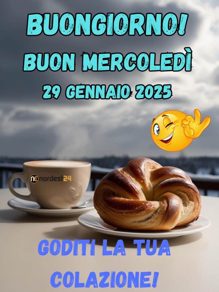 Immagini e frasi di Buongiorno per Mercoledì 29 Gennaio 2025