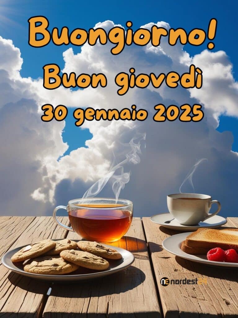 Immagini e frasi di Buongiorno per Giovedì 30 Gennaio 2025