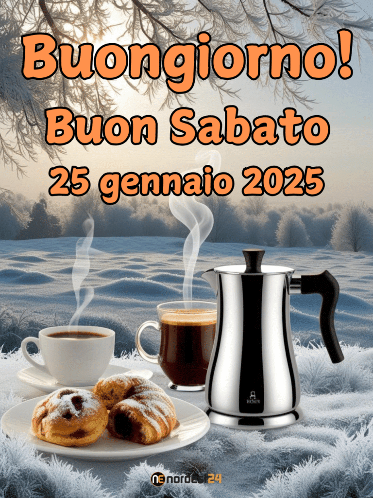 Immagini e frasi di Buongiorno per Sabato 25 Gennaio 2025