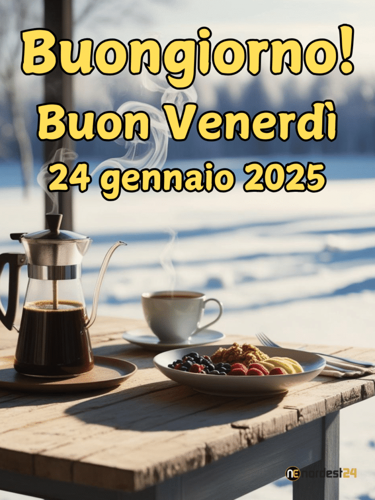 Immagini e frasi di buongiorno per venerdì 24 gennaio 2025