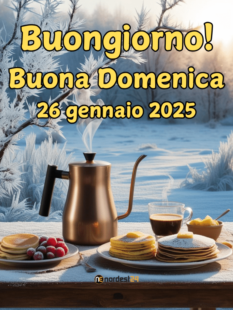 Immagini e frasi di Buongiorno e Buona Domenica del 26 Gennaio 2025