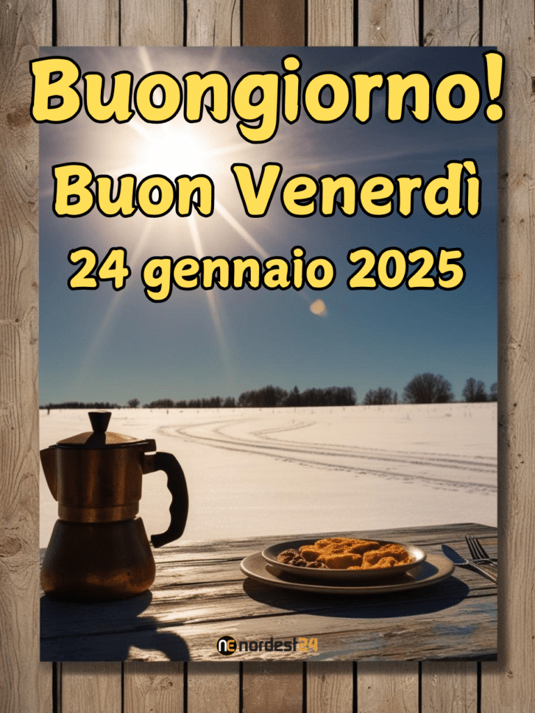 Immagini e frasi di buongiorno per venerdì 24 gennaio 2025