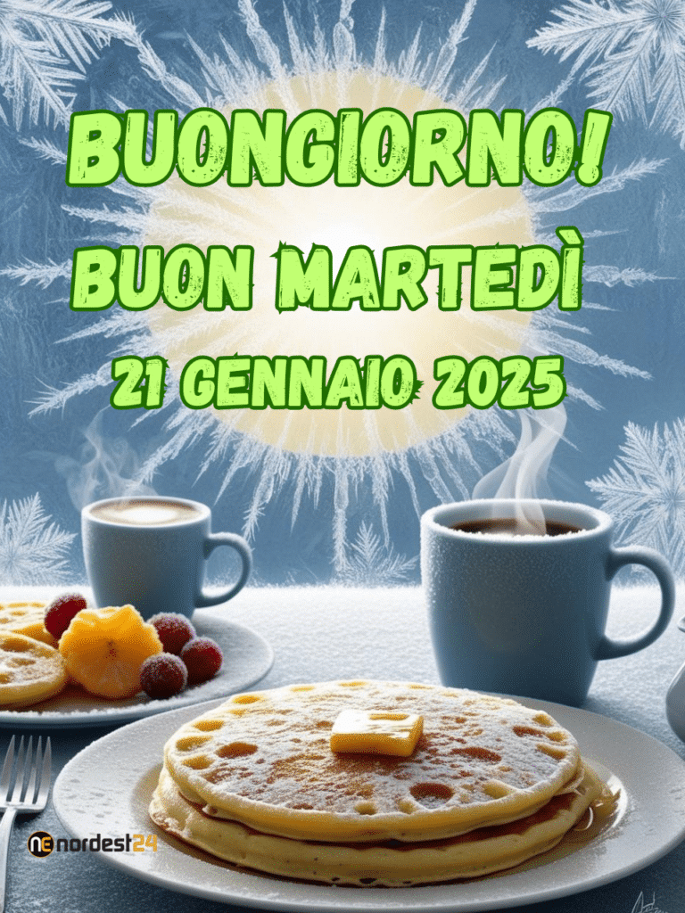 Immagini e frasi di Buongiorno per Martedì 21 Gennaio 2025