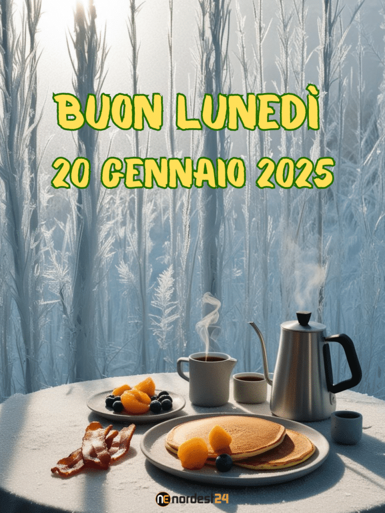 Immagini e frasi di Buongiorno per Lunedì 20 Gennaio 2025