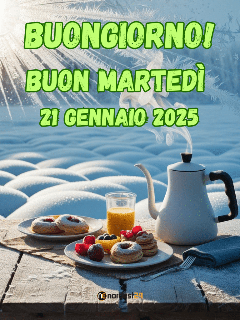 Immagini e frasi di Buongiorno per Martedì 21 Gennaio 2025