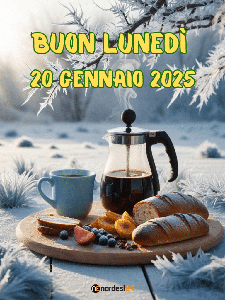 Immagini e frasi di Buongiorno per Lunedì 20 Gennaio 2025