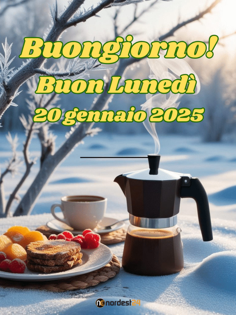 Immagini e frasi di Buongiorno per Lunedì 20 Gennaio 2025