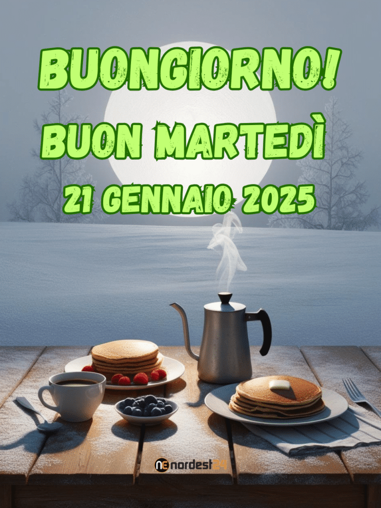 Immagini e frasi di Buongiorno per Martedì 21 Gennaio 2025