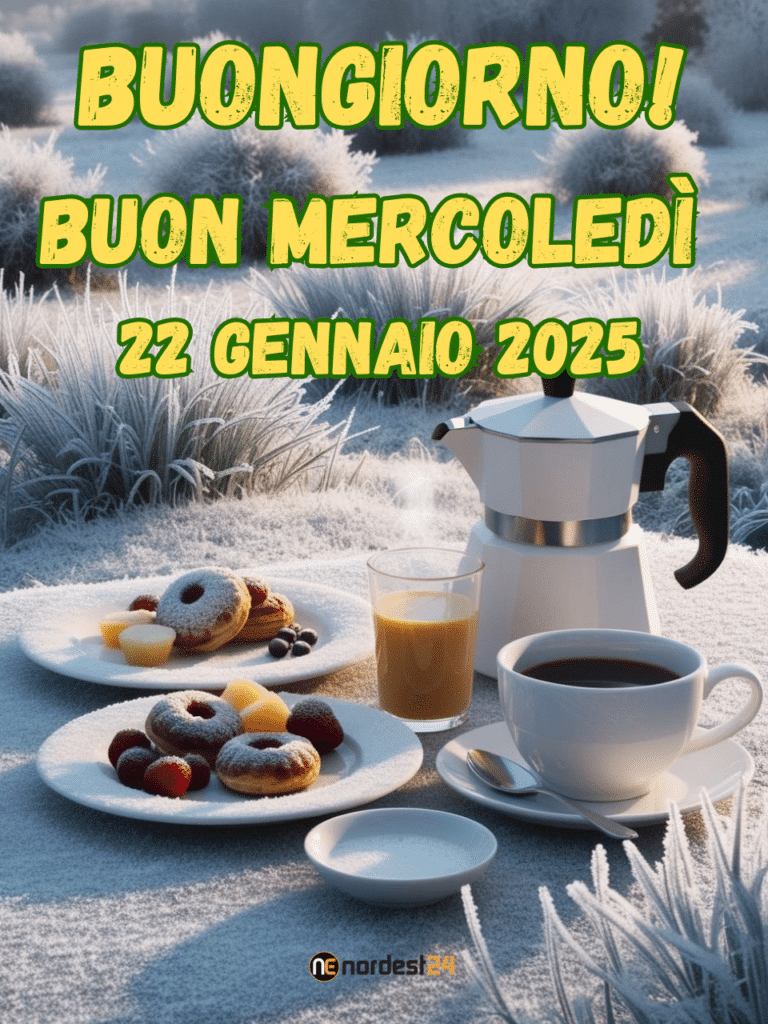 Immagini e frasi di Buongiorno per Mercoledì 22 Gennaio 2025