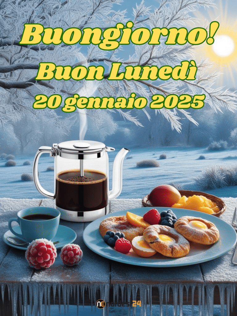 Immagini e frasi di Buongiorno per Lunedì 20 Gennaio 2025