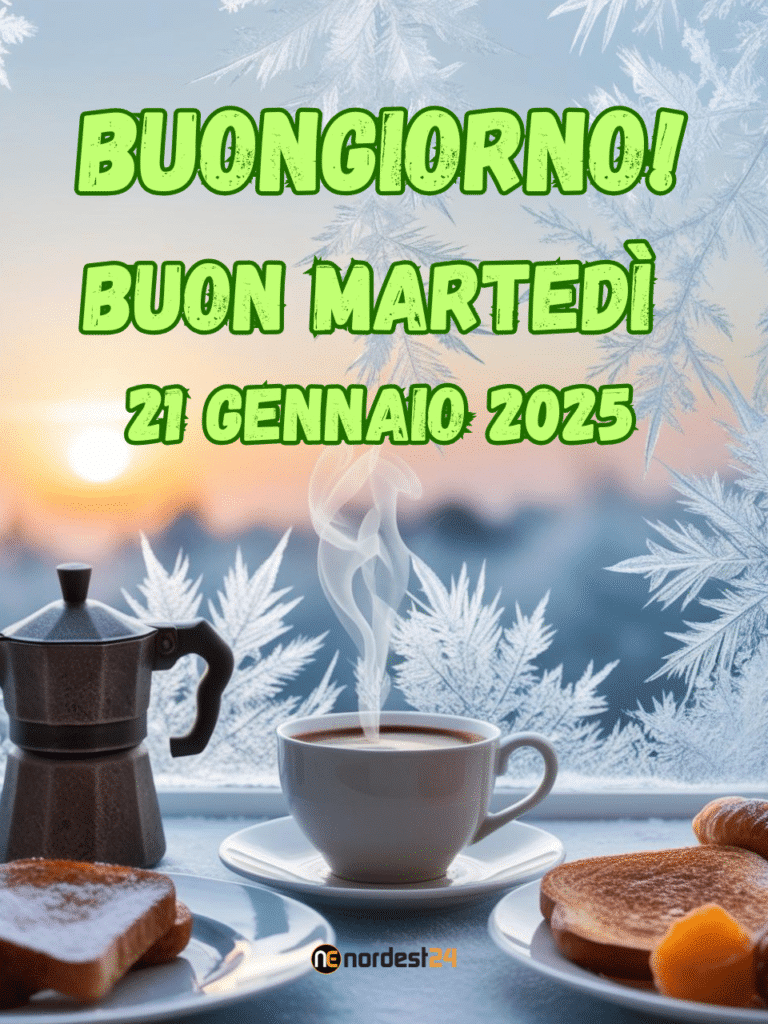 Immagini e frasi di Buongiorno per Martedì 21 Gennaio 2025