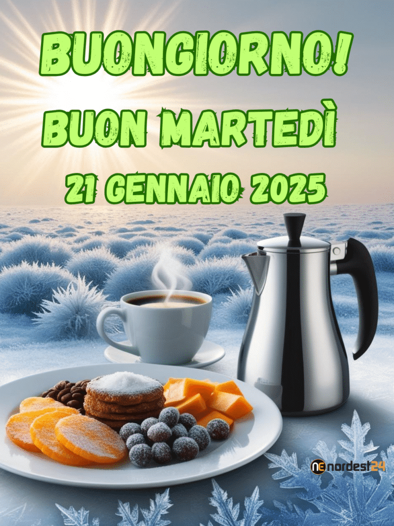 Immagini e frasi di Buongiorno per Martedì 21 Gennaio 2025