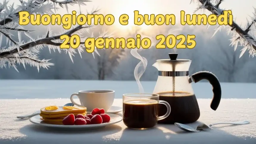 Immagini e frasi di Buongiorno per Lunedì 20 Gennaio 2025