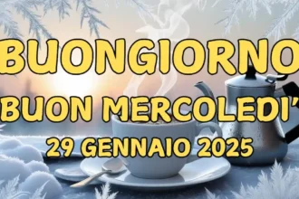 Immagini e frasi di Buongiorno per Mercoledì 29 Gennaio 2025