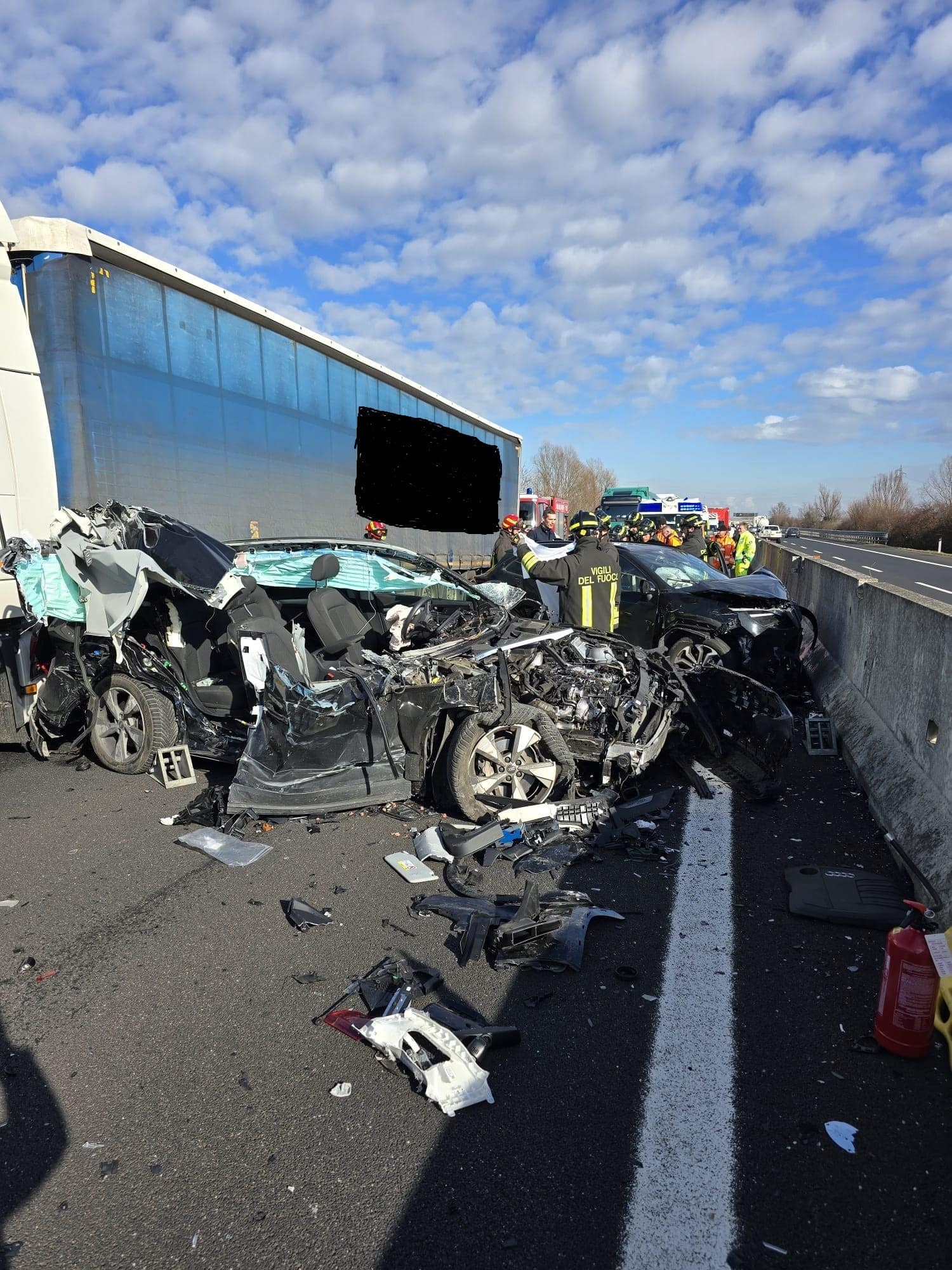 Tragedia in autostrada A4