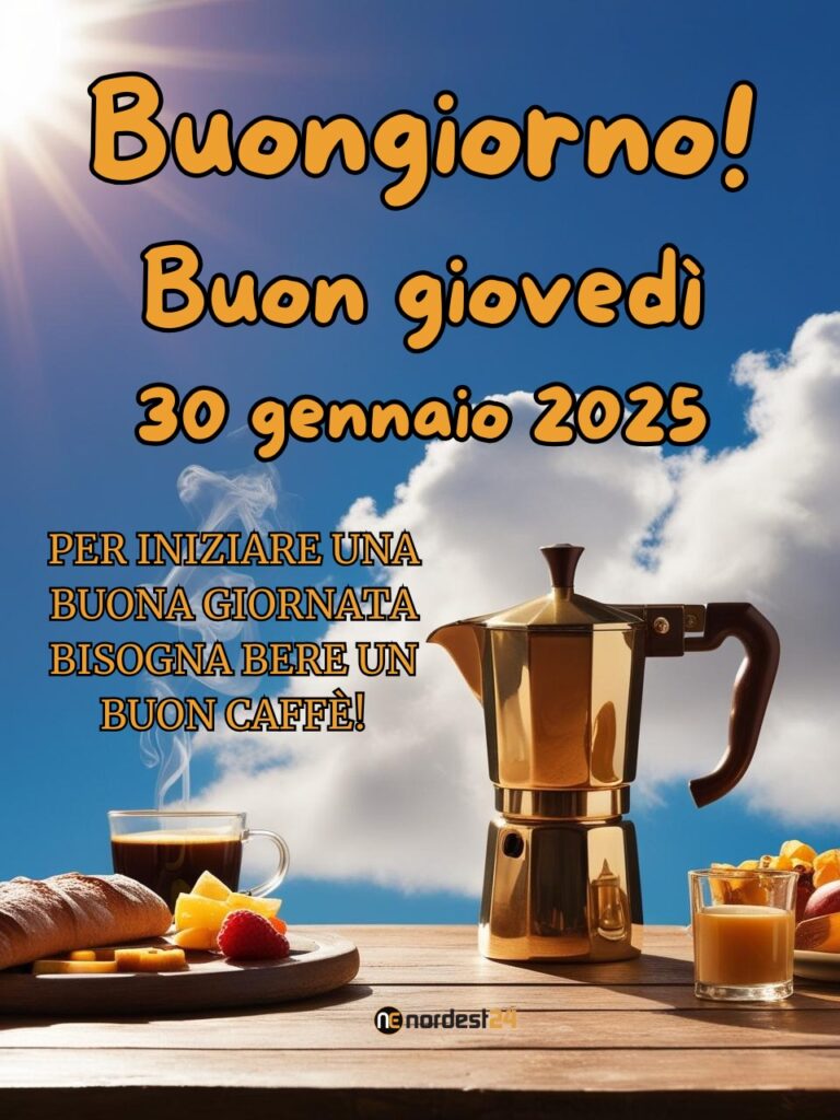 Immagini e frasi di Buongiorno per Giovedì 30 Gennaio 2025