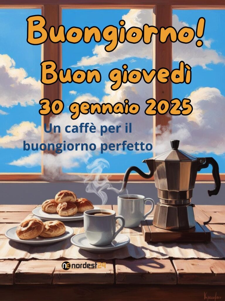 Immagini e frasi di Buongiorno per Giovedì 30 Gennaio 2025