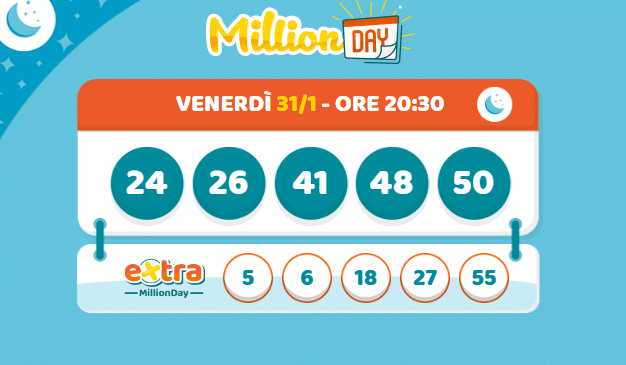 I numeri vincenti di venerdì 31 gennaio 2025