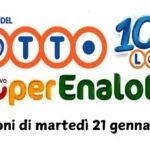 Estrazione Lotto, Superenalotto e 10eLotto di martedì 21 gennaio 2025