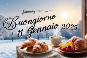 Immagini e frasi di buongiorno sabato 11 gennaio 2025