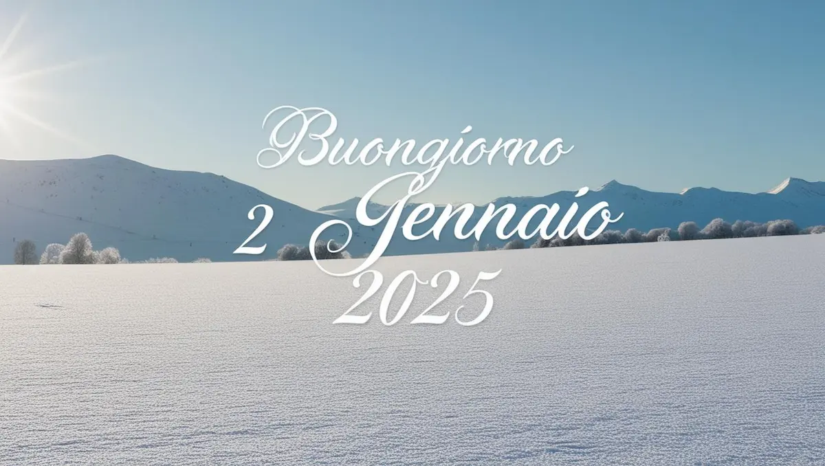 Buongiorno 2 gennaio 2025: frasi e immagini