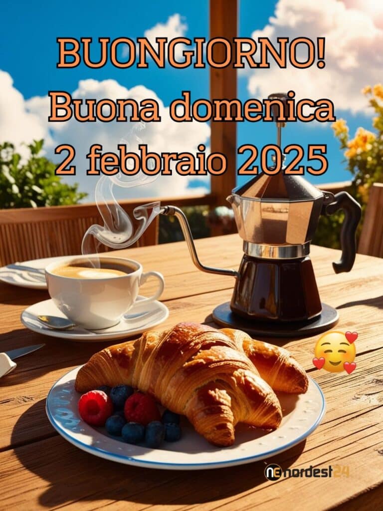 Immagini e frasi di Buongiorno per Domenica 2 Febbraio 2025