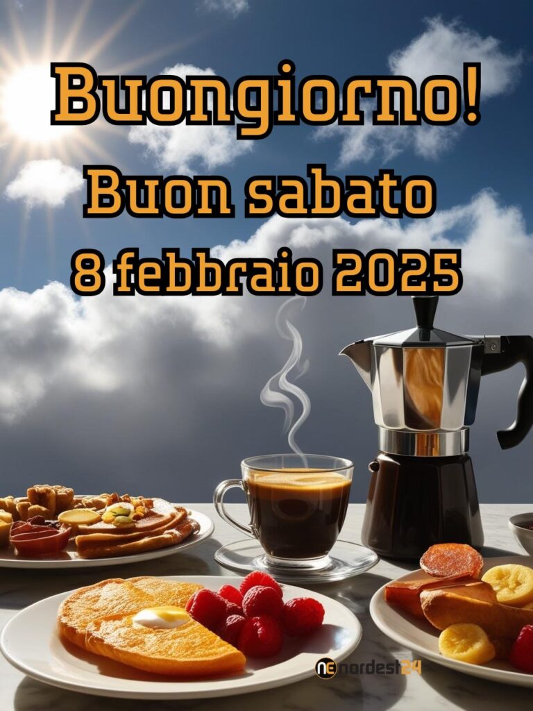 Immagini e frasi di Buongiorno per Sabato 8 Febbraio 2025