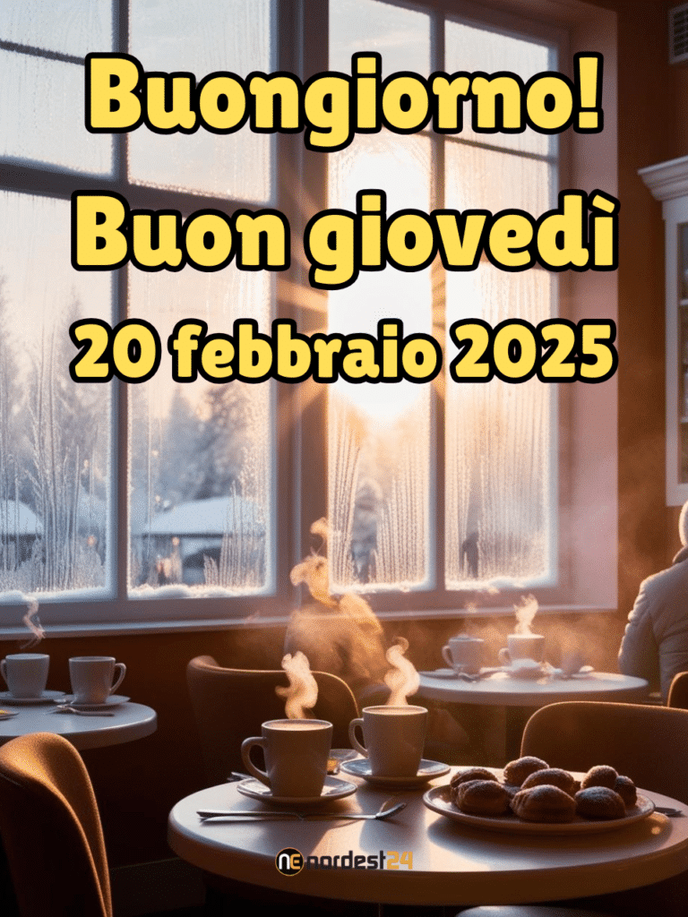 Immagini e frasi di Buongiorno per giovedì 20 Febbraio 2025