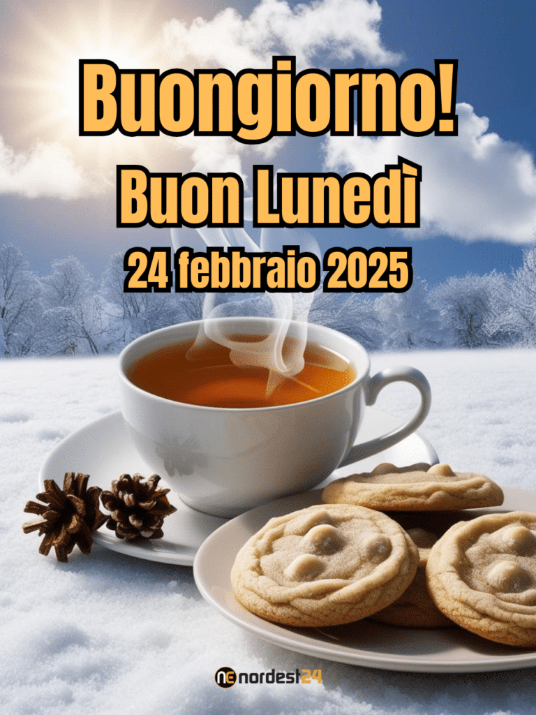 Immagini e frasi di Buongiorno per lunedì 24 febbraio 2025