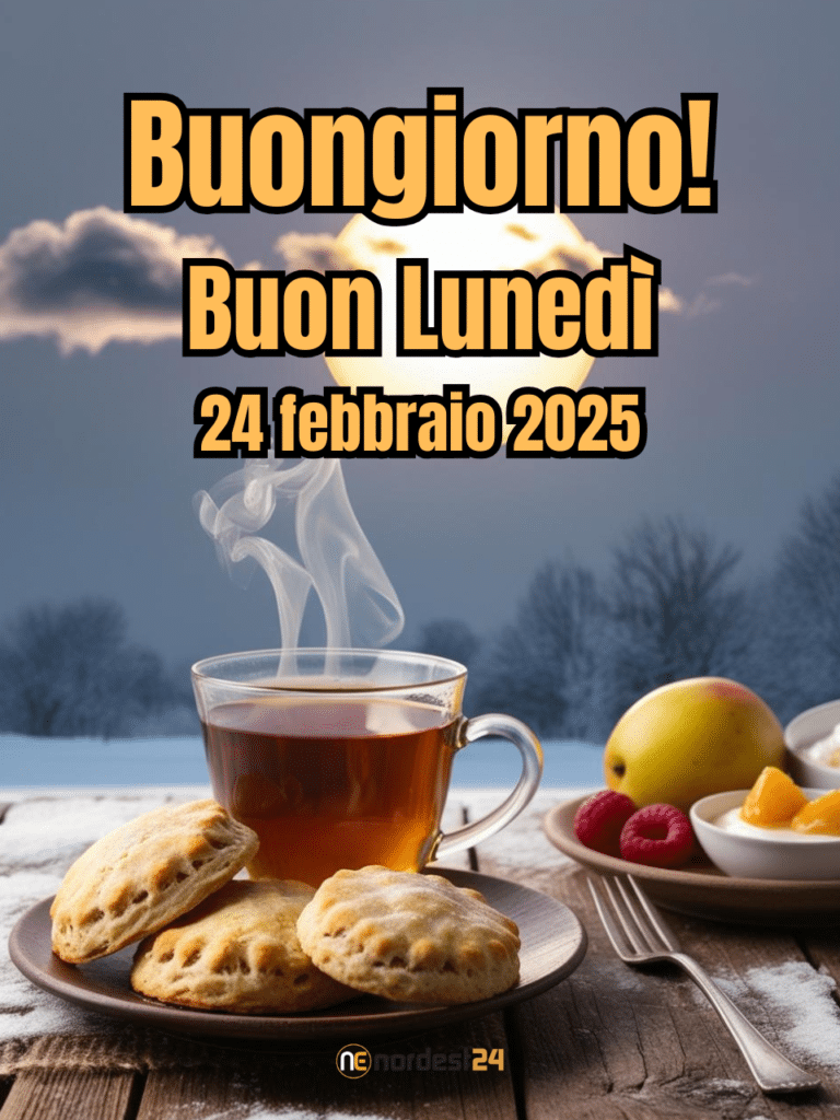 Immagini e frasi di Buongiorno per lunedì 24 febbraio 2025