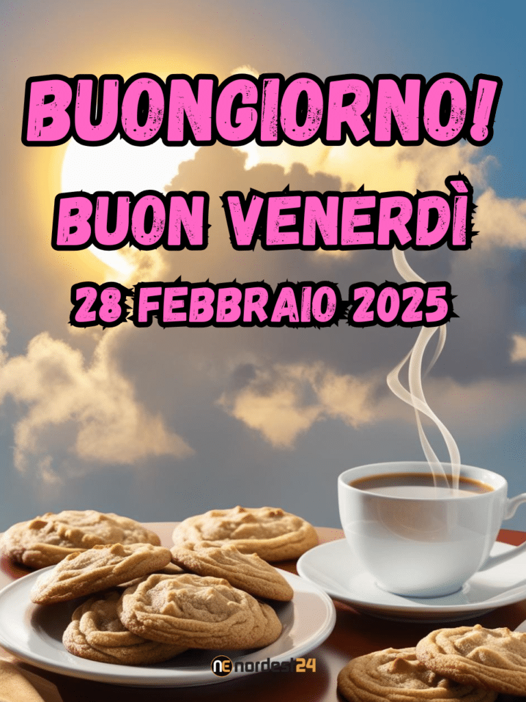 Immagini e frasi di Buongiorno per venerdì 28 Febbraio 2025