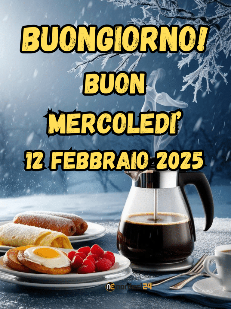 Immagini e frasi di Buongiorno per Mercoledì 12 Febbraio 2025