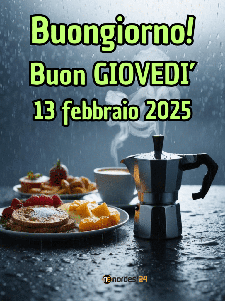 Immagini e frasi di Buongiorno per giovedì 13 Febbraio 2025