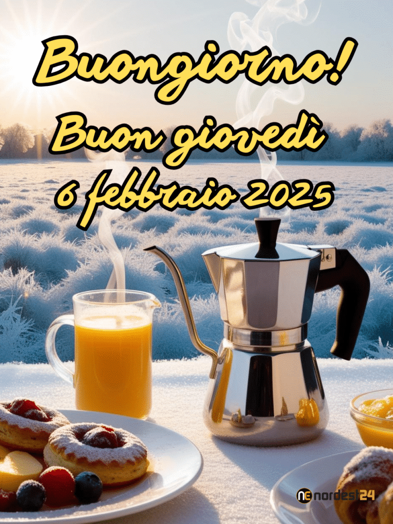 Immagini e frasi di Buongiorno per Giovedì 6 Febbraio 2025