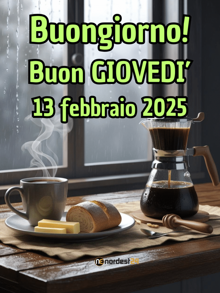 Immagini e frasi di Buongiorno per giovedì 13 Febbraio 2025