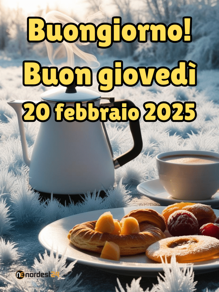 Immagini e frasi di Buongiorno per giovedì 20 Febbraio 2025